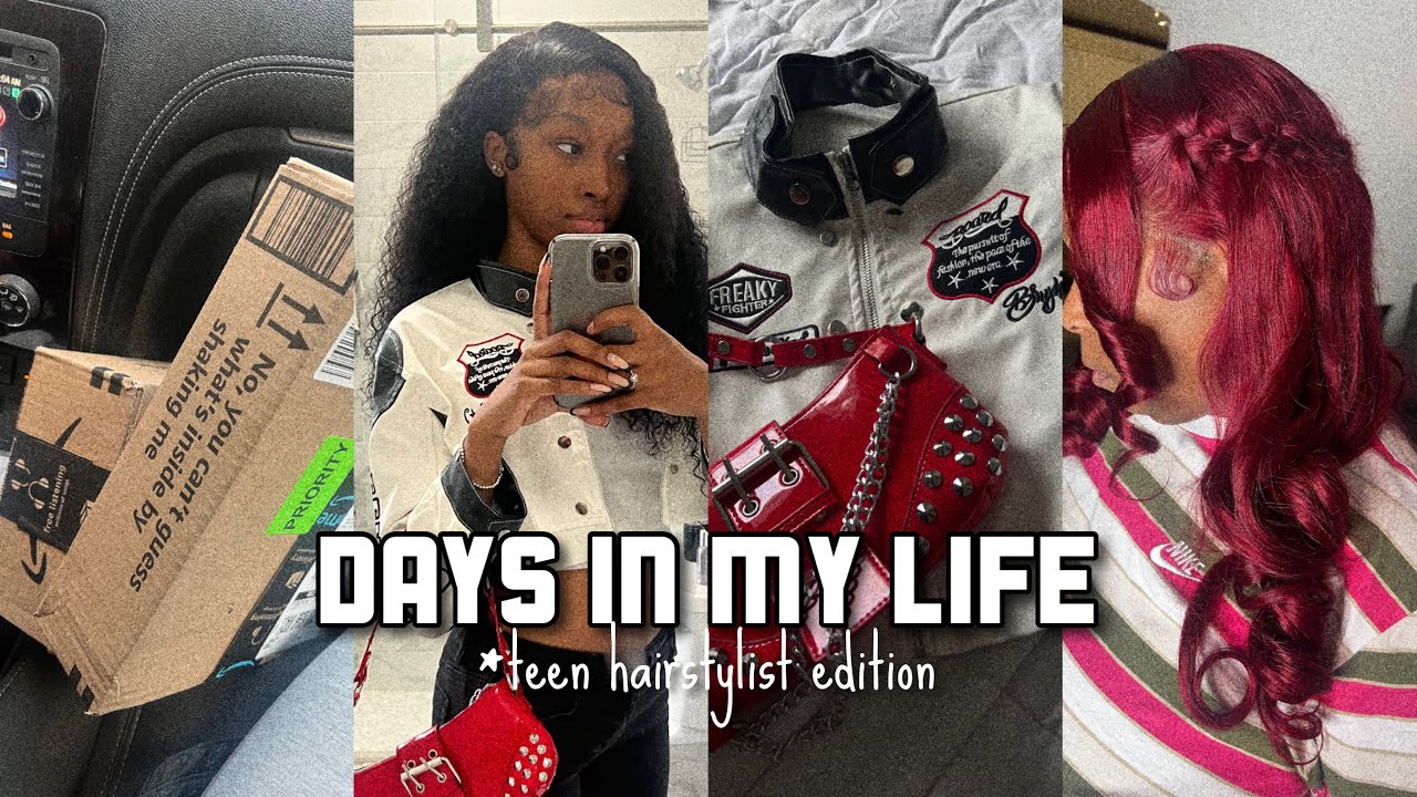 days in the life of a teen hairstylist| kiykindakool