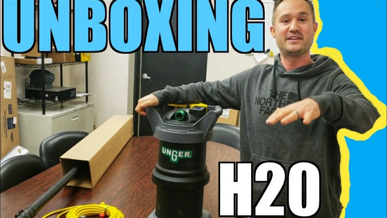 Window Cleaning Water Fed Pole DI Tank Setup - Unger Hydro Power Water Fed Pole Kit - UNBOXING💧