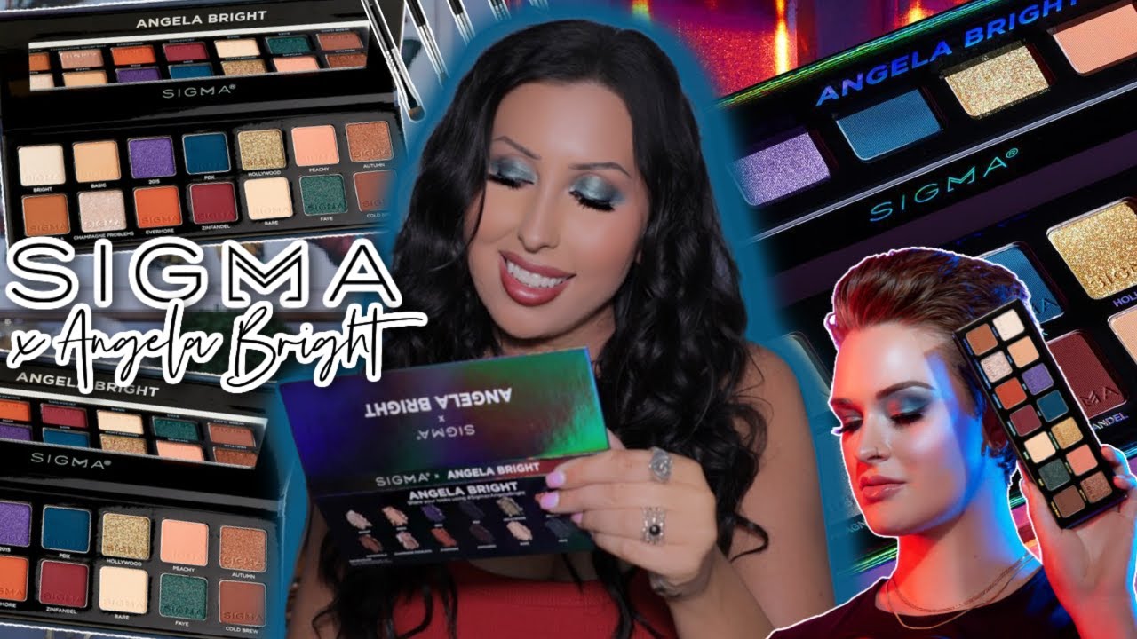 SIGMA X ANGELA BRIGHT | LET’S TRY IT OUT!!! TUTORIAL + SWATCHES!