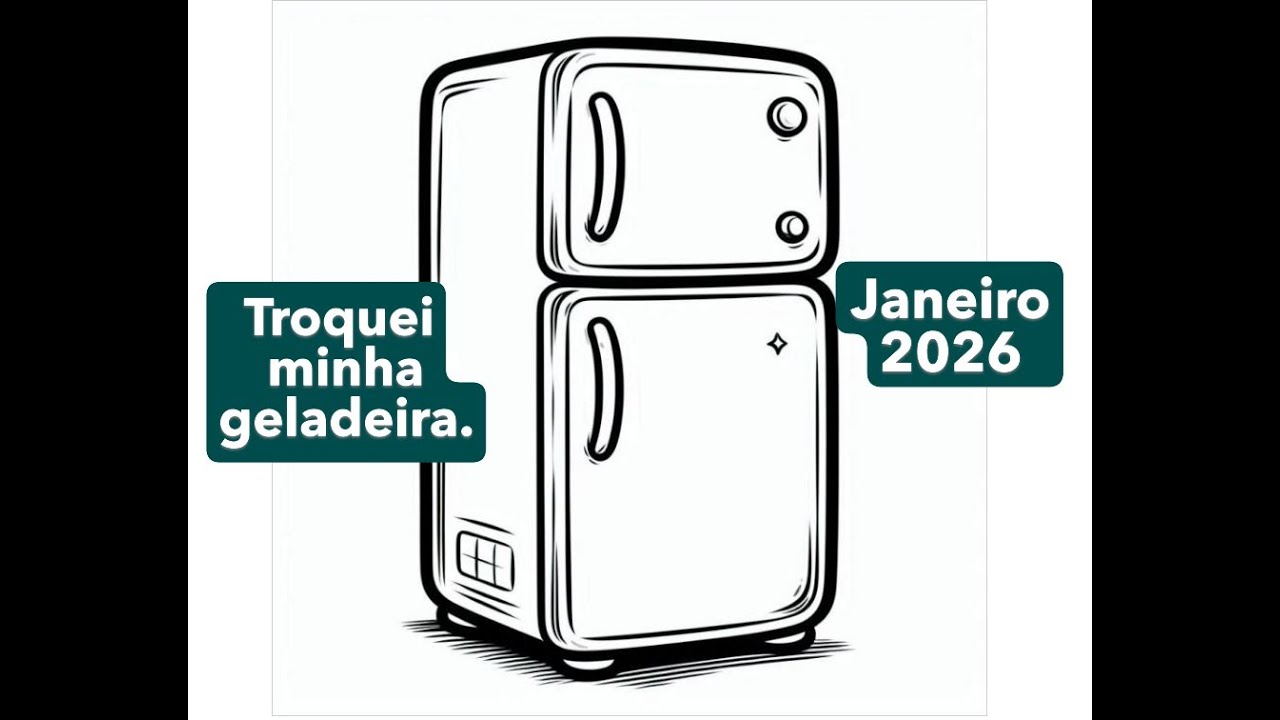 TROQUEI MINHA GELADEIRA - JANEIRO 2026 - PRA VANIA RIBEIRO