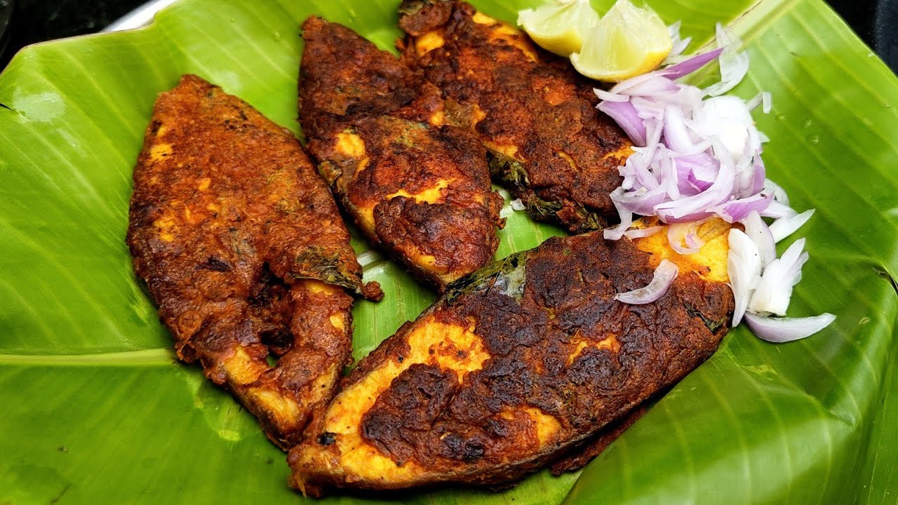 ஒரு சொட்டு எண்ணெய் இல்லாத மீன் வறுவல் இப்படி செய்து பாருங்க😋/fish fry recipe in tamil/No oil fishfry