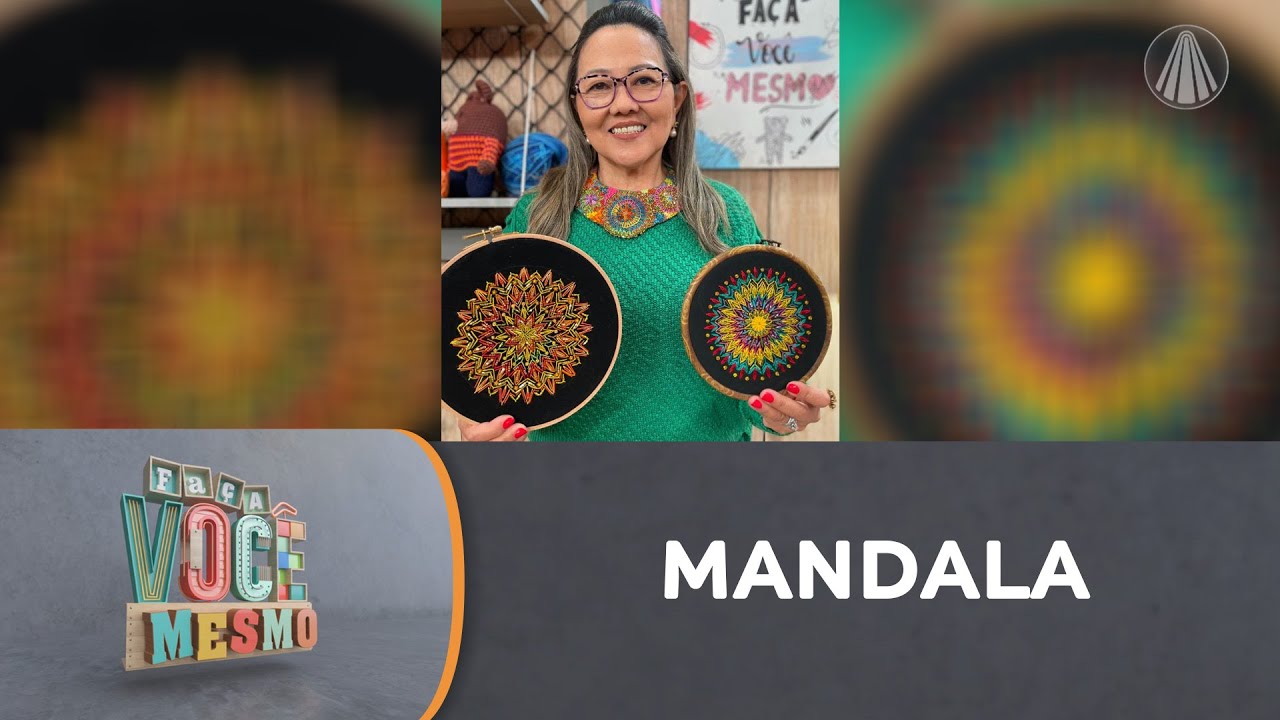 Aprenda a fazer uma linda mandala em bordado criativo