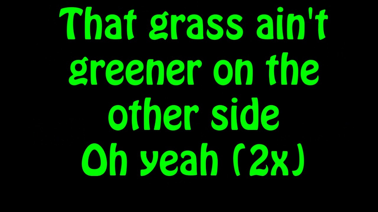 Chris Brown - Grass Ain't Greener (Lyrics On Screen)