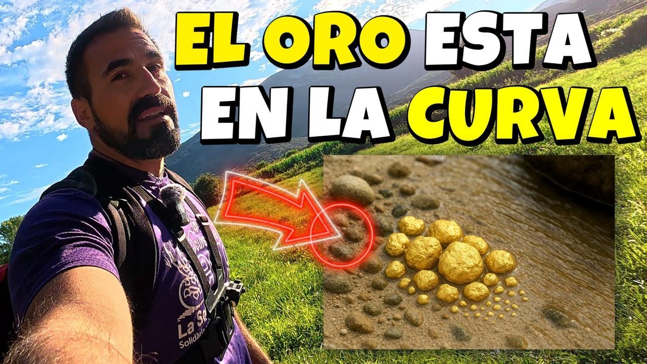 Dónde se encuentra el ORO en un río: curva interior reveladora 💧⛏️