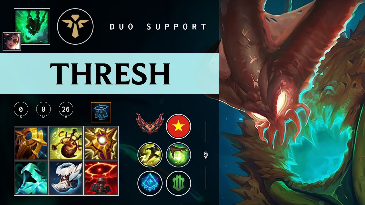 Thresh Support vs Leona - VN Grandmaster Patch 26.04