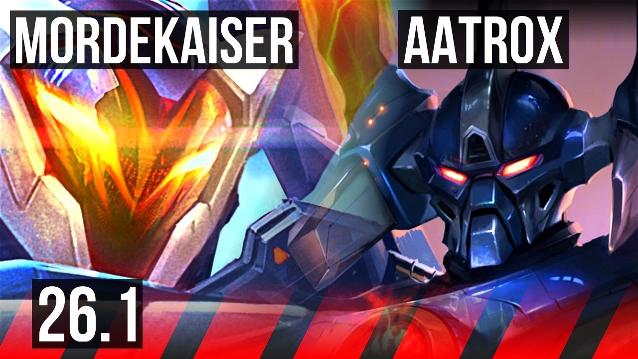 MORDEKAISER vs AATROX (TOP) | Good KDA: 15/1/4 | KR Master | 26.1