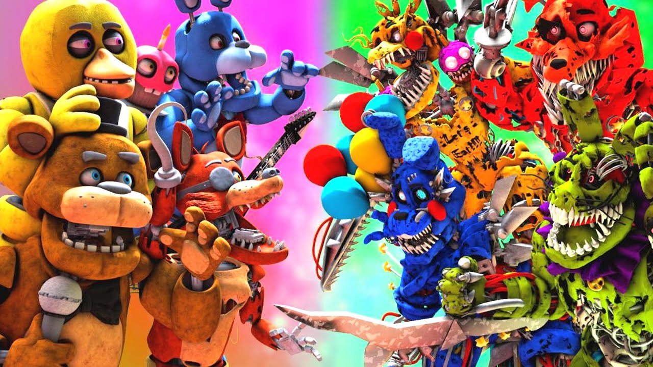 [SFM FNaF] Hunter vs FNaF Movie Animatronics