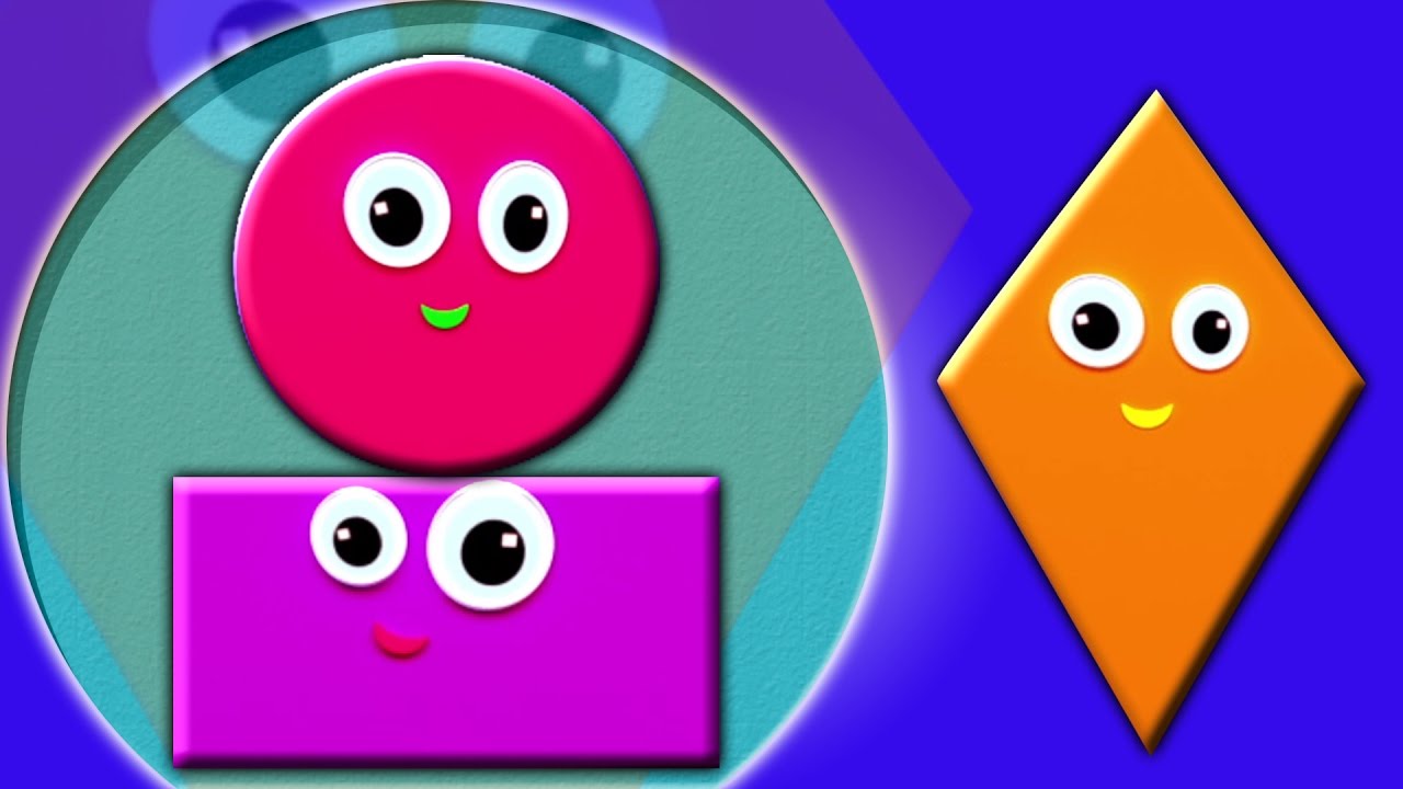Forma canzoni | imparare forme | canzoni per bambini | Shapes For Kids | Song For Baby | Shapes Song