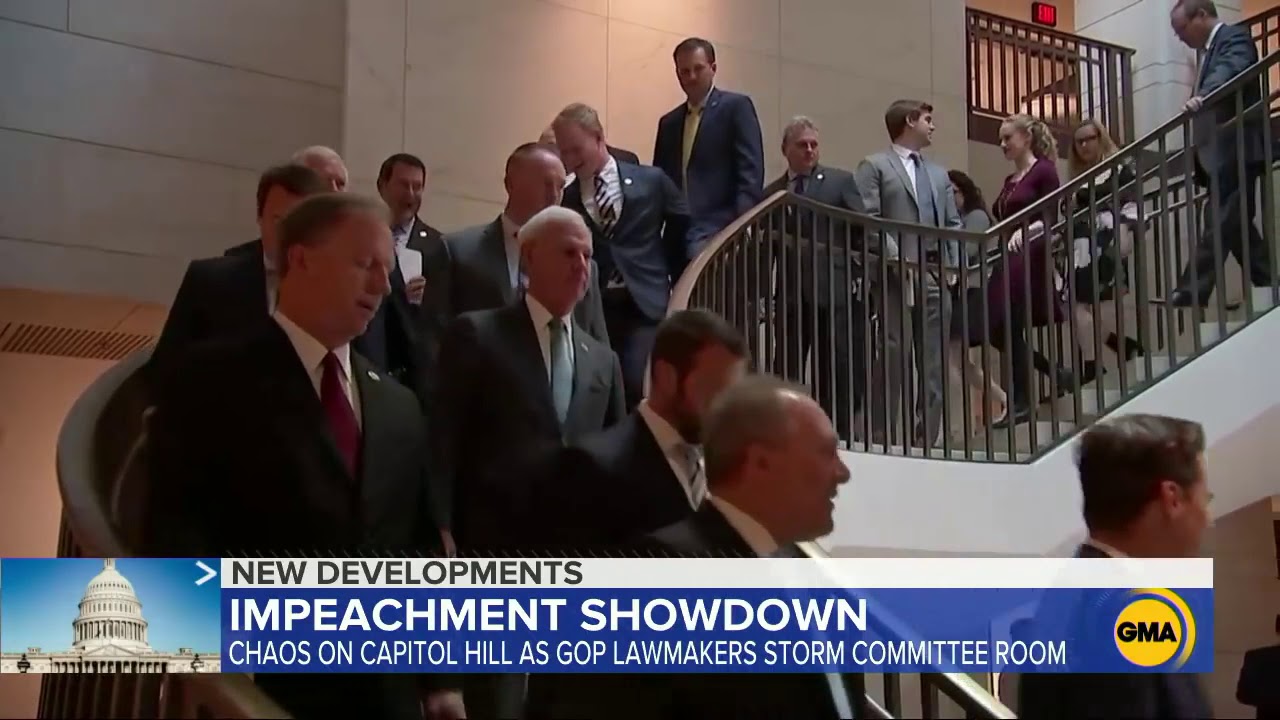 Republicans storm secure room, delay impeachment inquiry l KP News