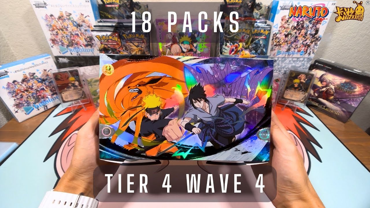 So Many Pulls! 18 Packs of Tier 4 Wave 4 || Naruto Kayou Cards