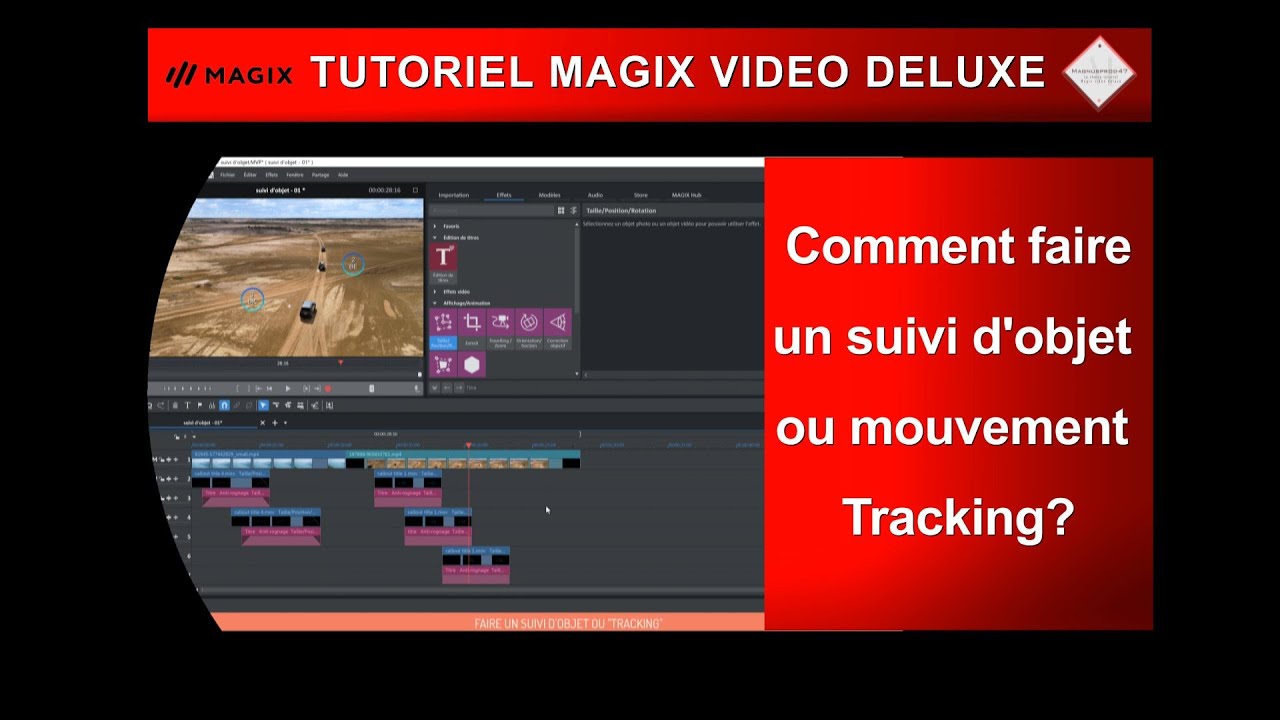 Tutoriel MVD 2024: ✳️ Comment faire un suivi d'objet ou mouvement Tracking ?👍