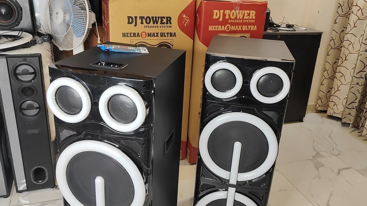 Flowbeats Heera 5 Max Ultra DJ Tower Speaker Unboxing⚡️Soundtest And Review | Best Tower Speaker
