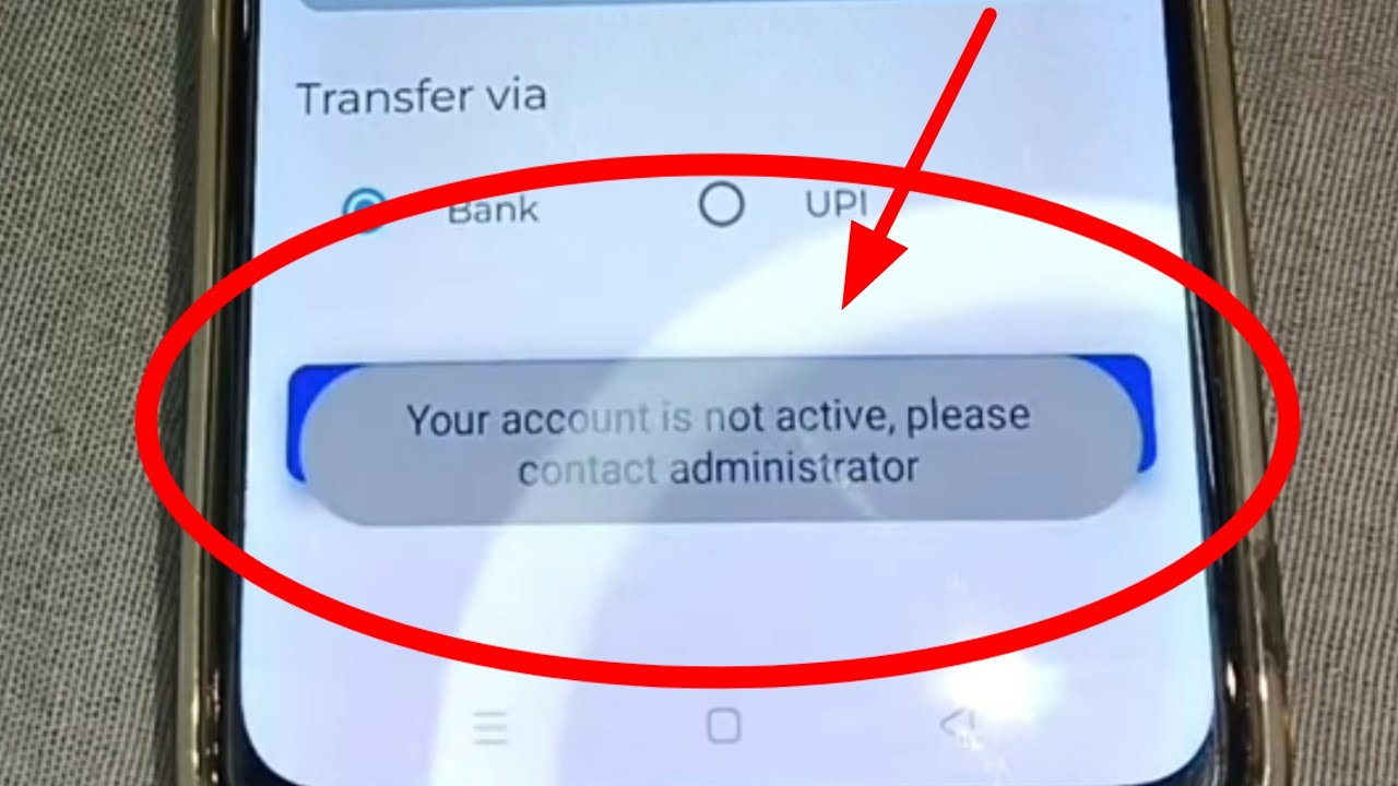 birla white your account is not active please contact administrator problem solve