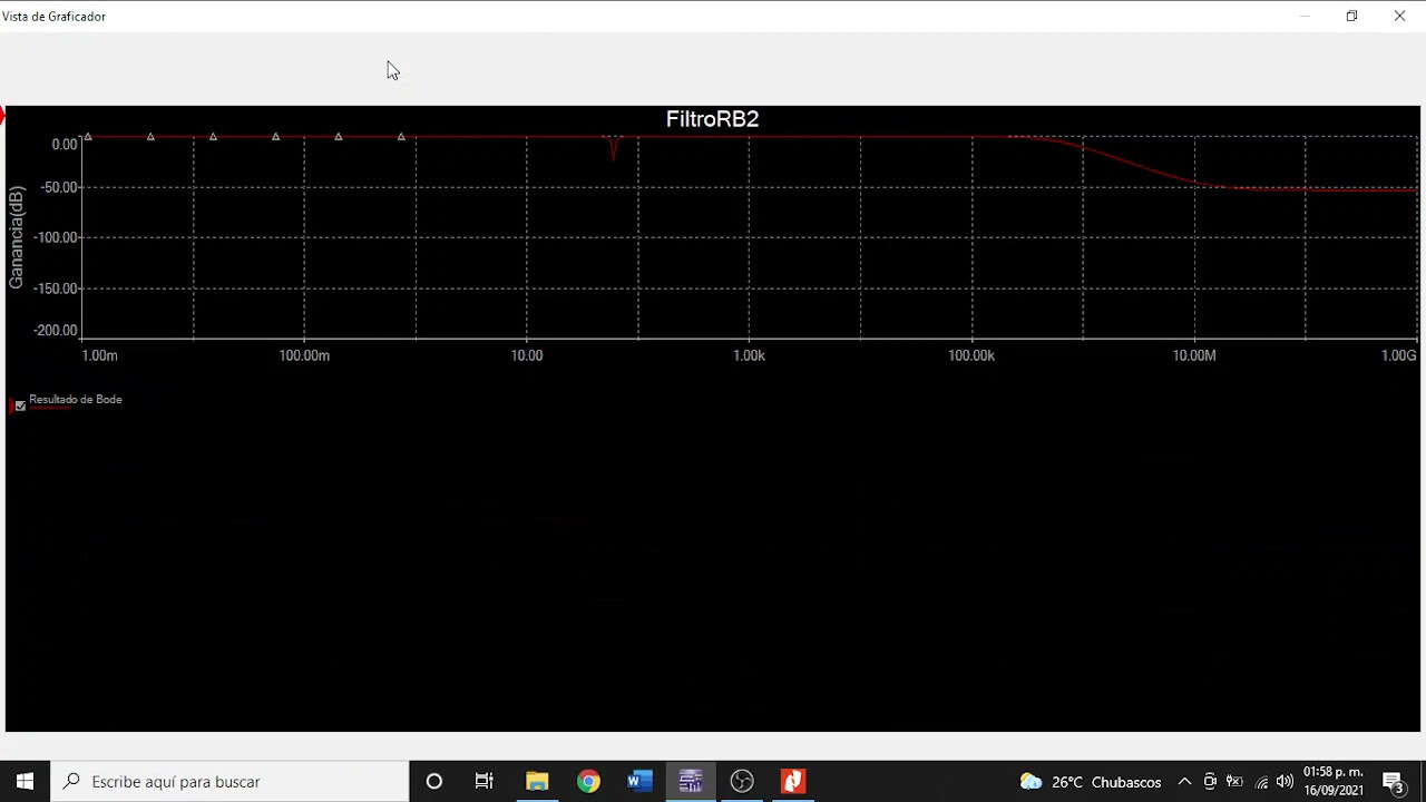 Practica 3 - Punto 2 - Simulación De Filtros Rechaza Banda en Multisim (Filtro Notch)
