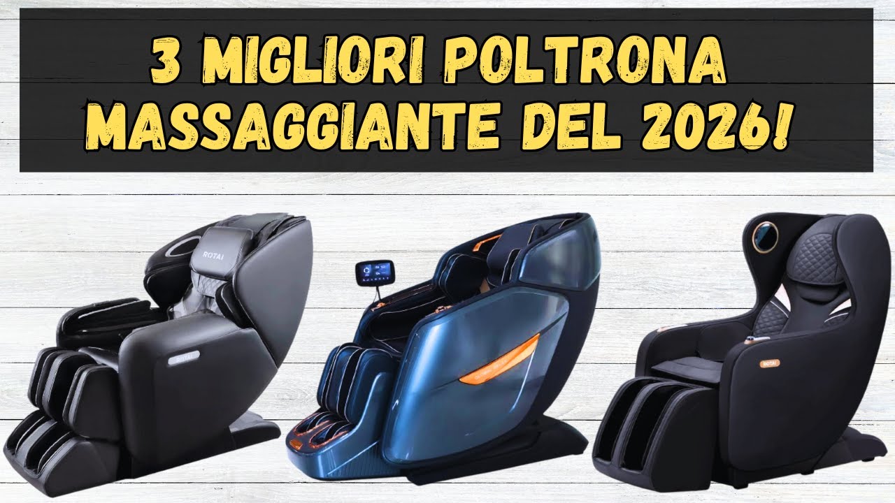 ⛔ TOP 3 MIGLIORI POLTRONA MASSAGGIANTE DEL 2026!!! (MIGLIORI PREZZI!!!)