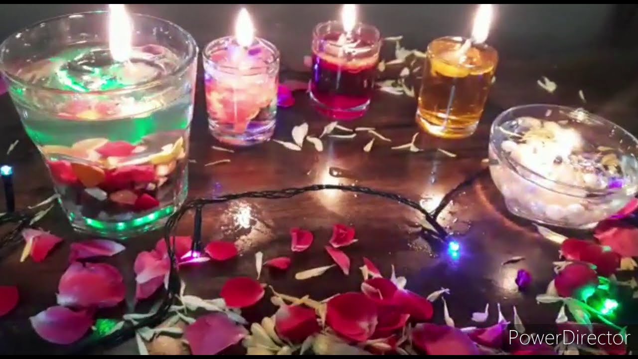 DIYll simple and easy diwali home decor ideas II water candles ll diyas stand ll candle holders II