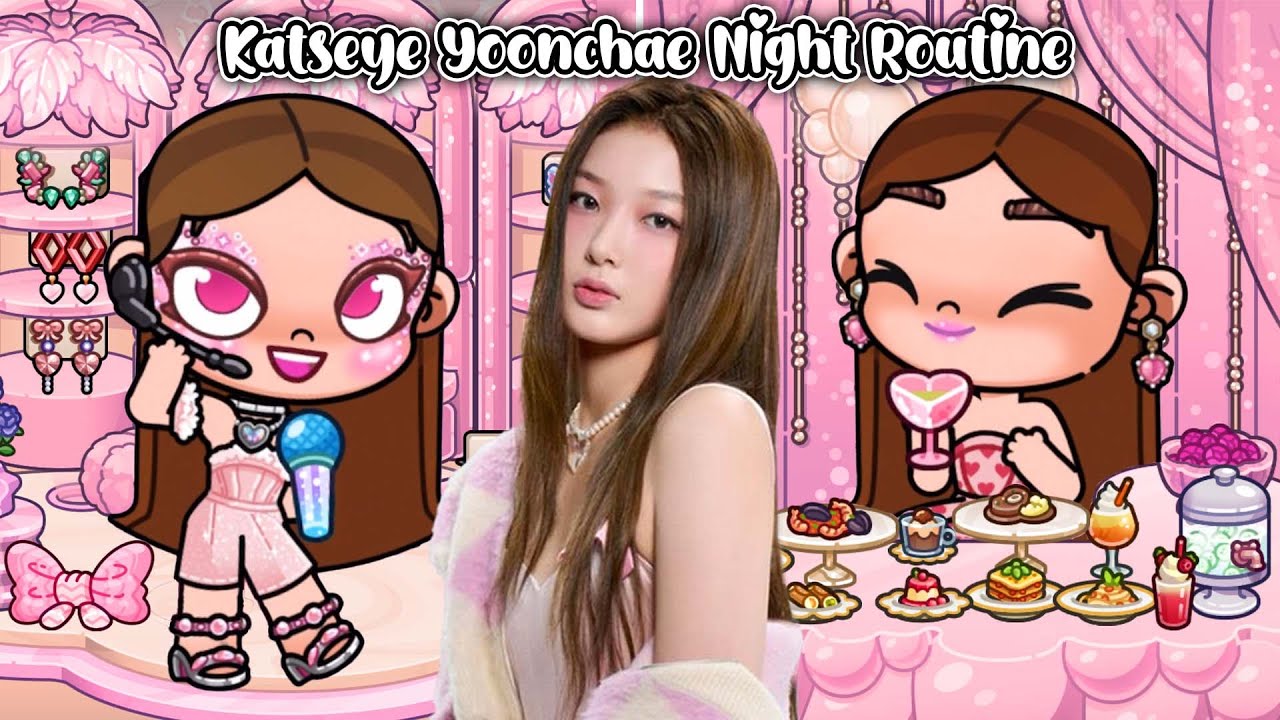 Katseye YOONCHAE Night Routine🤎🩷 | Avatar World | Pazu