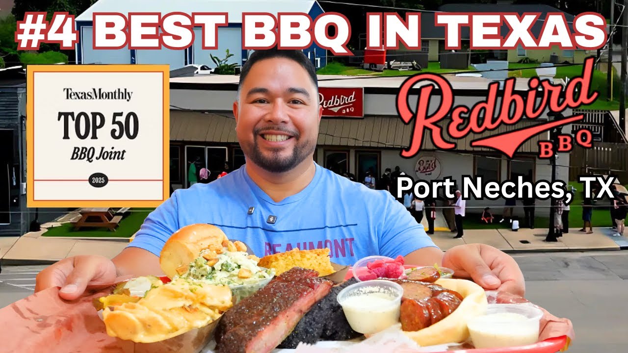 I visited the #4 best BBQ in all of TEXAS - Redbird BBQ - Port Neches TX
