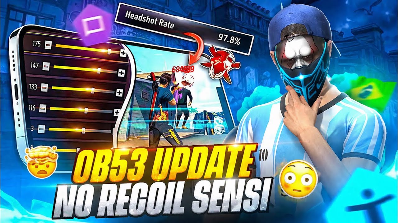 OB53 BEST SENSITIVITY💀🤯 | HOW TO MAKE OWN SENSITIVITY AFTER OB53 UPDATE ☠️ | 2GB - 4GB - 6GB - 8GB
