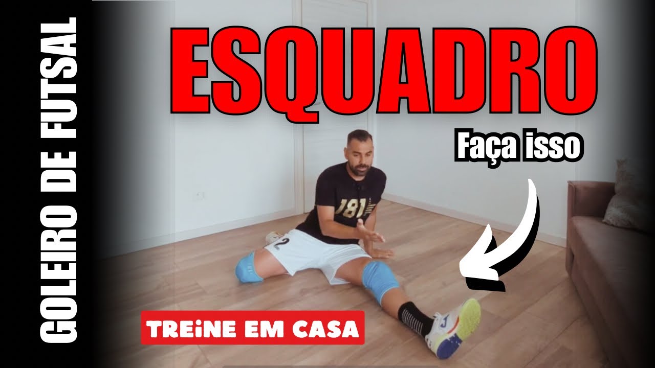 Treino de ESQUADRO em casa para goleiros de futsal #futsal #goleiro #gk