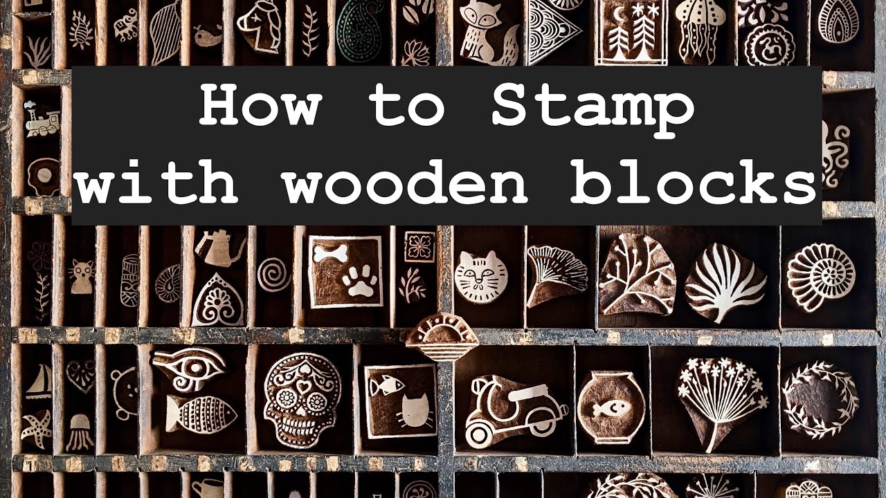 How to Print on Fabric Using Wood Stamps