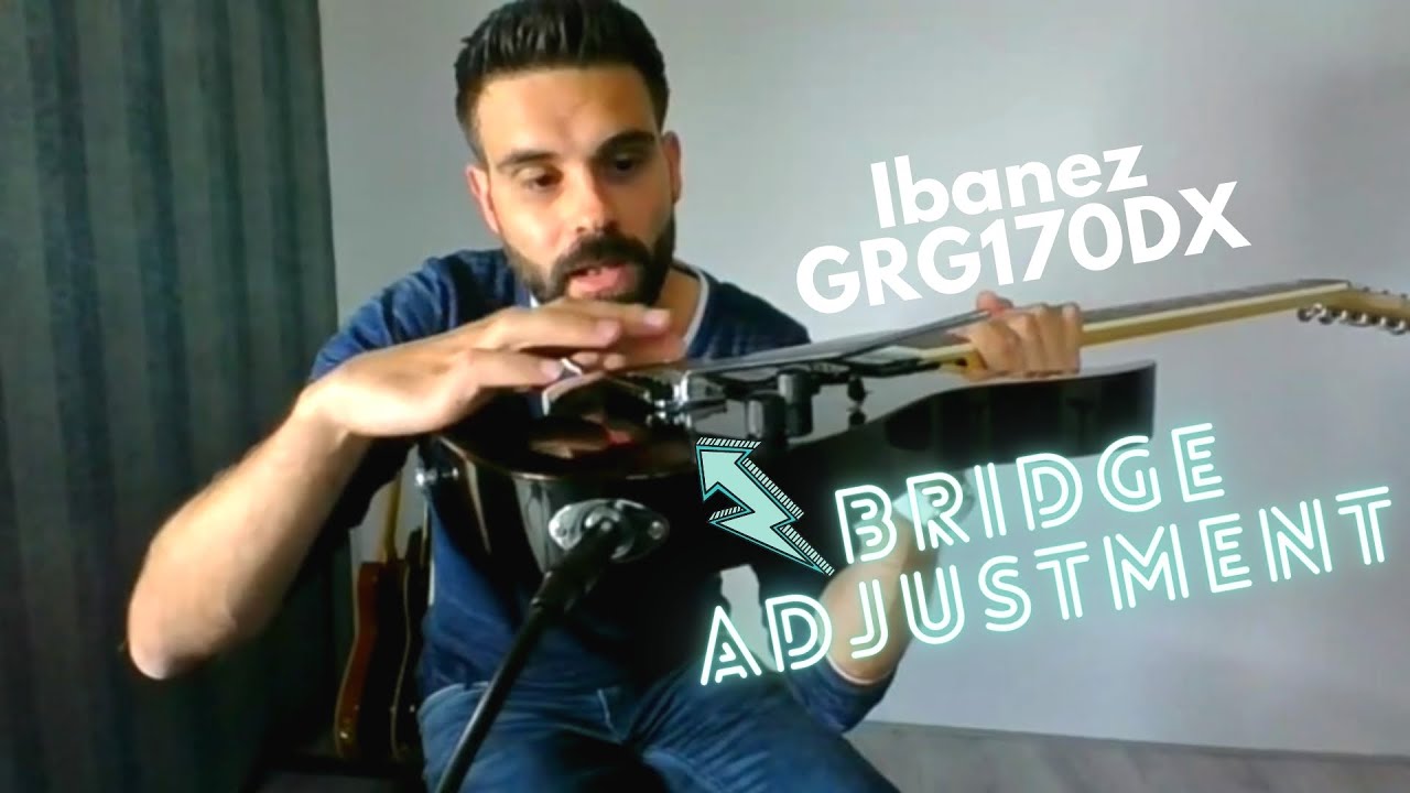 Ibanez GRG170DX Bridge Adjustment: How to adjust a floating tremolo bridge