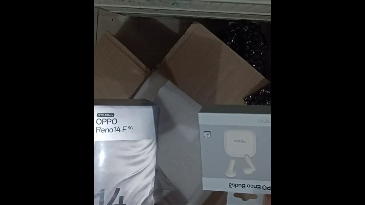 Unboxing Oppo Android Phone Reno 14 F Pro