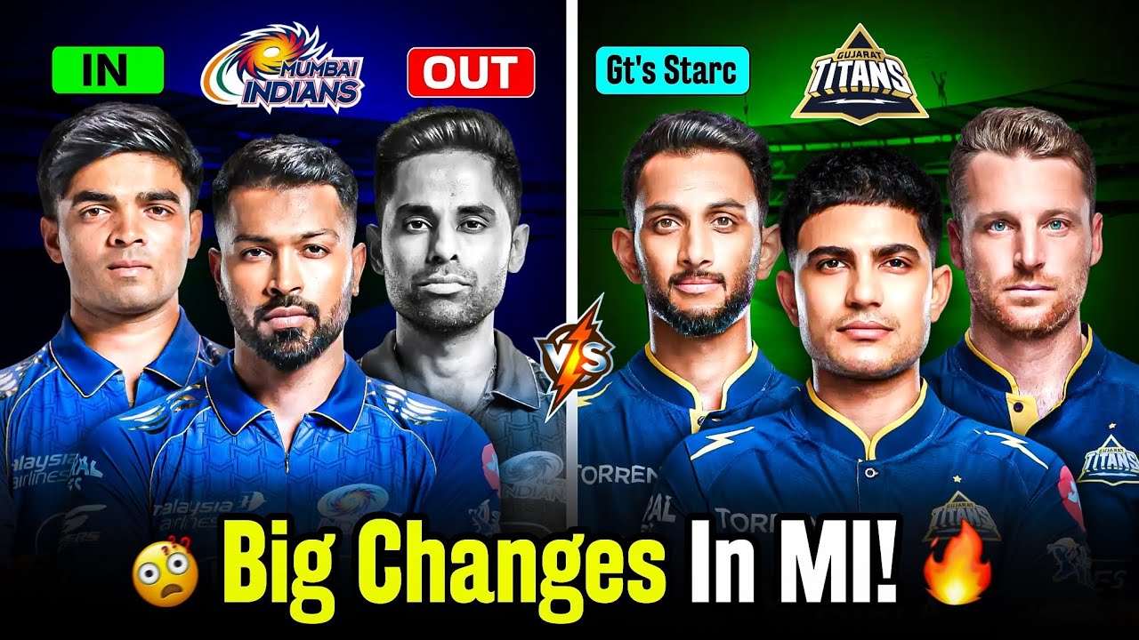 GT vs MI 😳 BIG Changes in MI! Kya Kaam Karega Naya Plan?