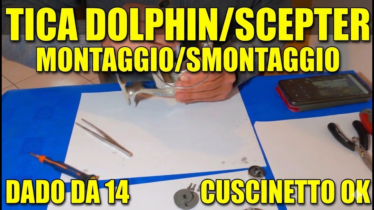 COME SMONTARE E RIMONTARE  UN Mulinello Surfcasting   Tica? no problem, segui il tutorial, parte 1