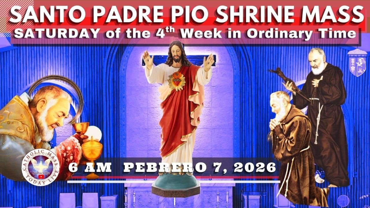 FILIPINO LIVE HOLY MASS TODAY at Santo Padre Pio National Shrine .  FEB 7,  2026. 6 a.m