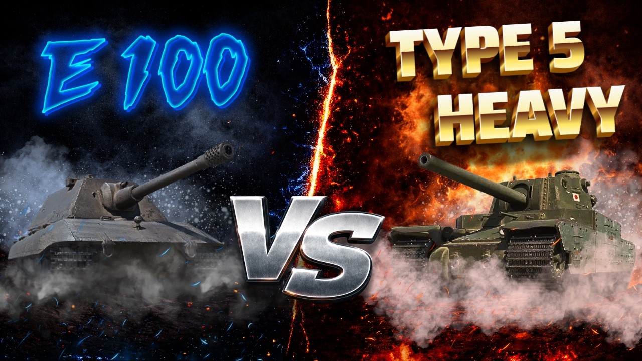 World of Tanks: противостояние 💀E 100 и 🦾тяжелого танка Type 5 – дисциплина или превосходство? #w...