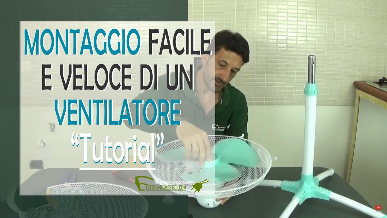 Come montare un ventilatore a piantana rapidamente.