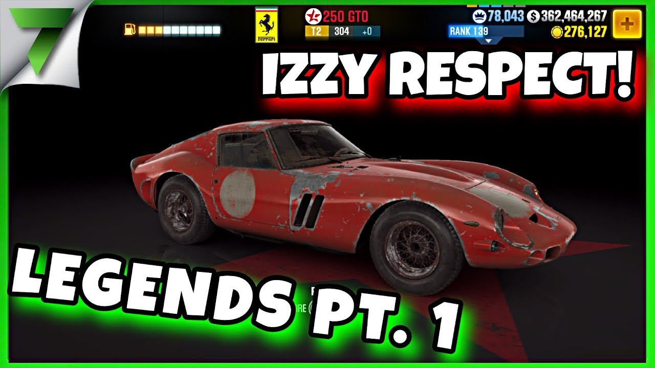 LEGENDS TIME Part 1! EARN IZZY'S RESPECT!! | CSR Racing 2