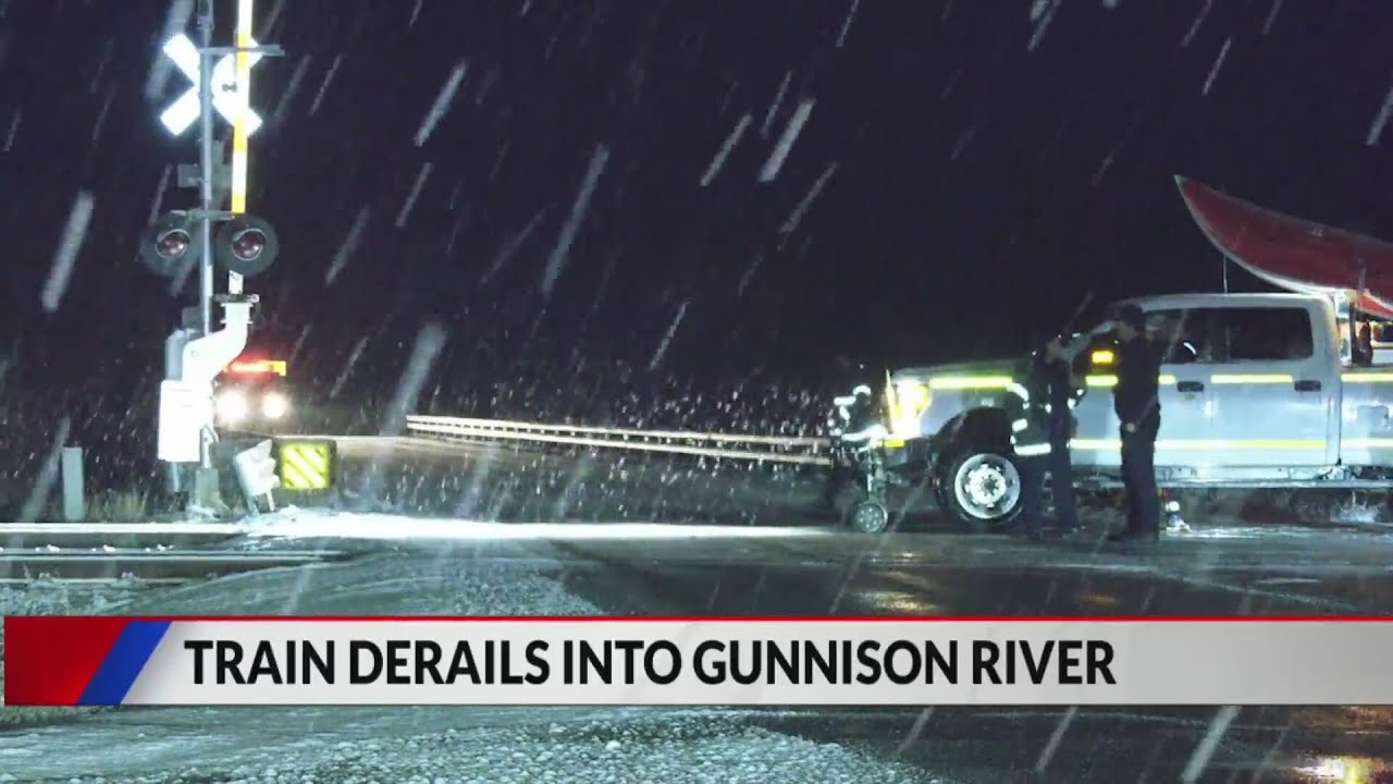 Train derails into Gunnison River overnight