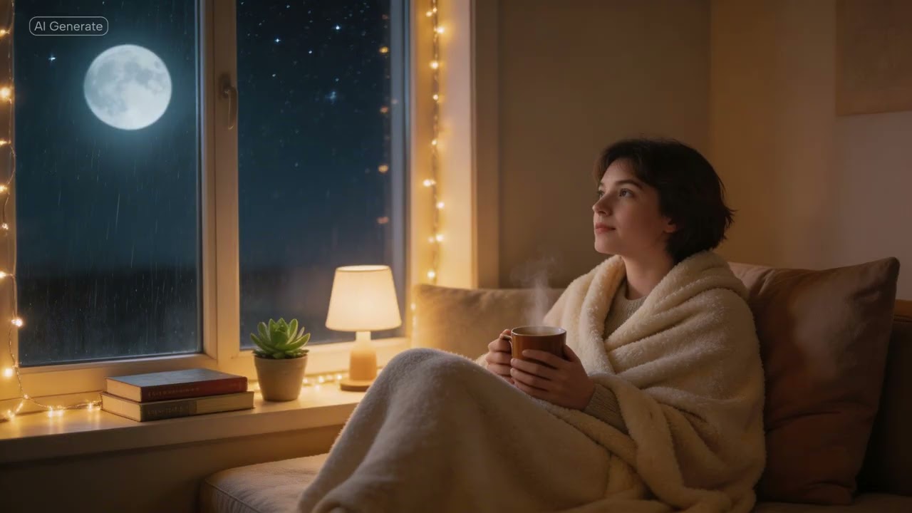 Find peace in the calm of a rainy night with soothing lofi melodies 🌧️🌙🎧 | Your Daily Music