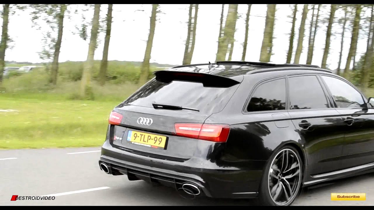 Audi RS6 Avant C7 Fast acceleration