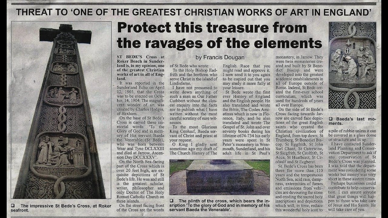 St. Bede's Cross, Sunderland, disgracefully neglected by Sunderland City Councillors. 16/06/23