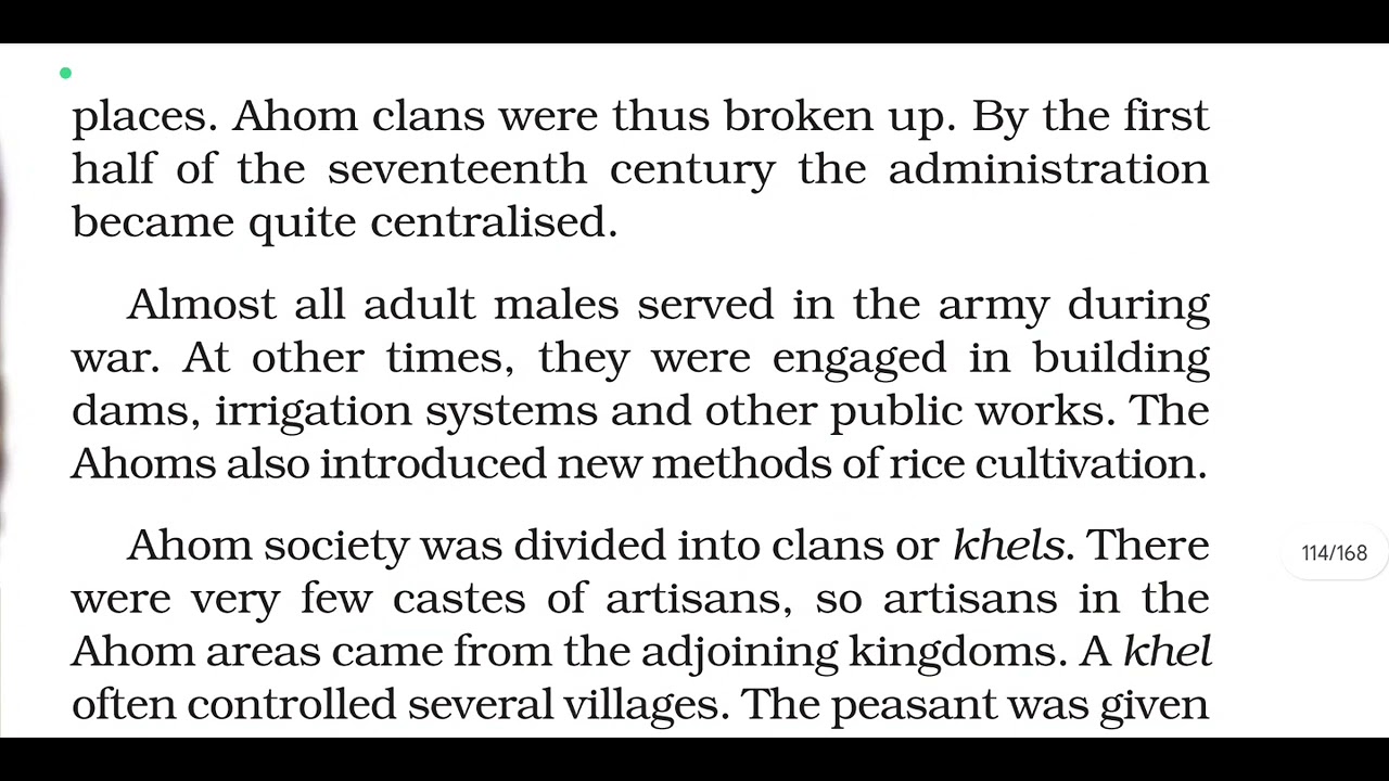 History| Class 7| Tribes, Nomads and settled communities|The Ahoms