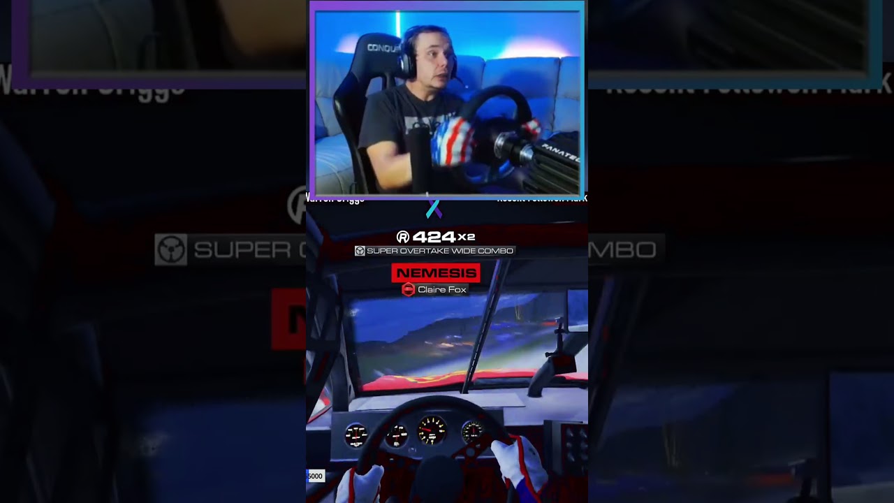 I couldn't avoid the big CRASH! 😳😲 #Racing #Cars #Nascar #Gaming #automobile #funny