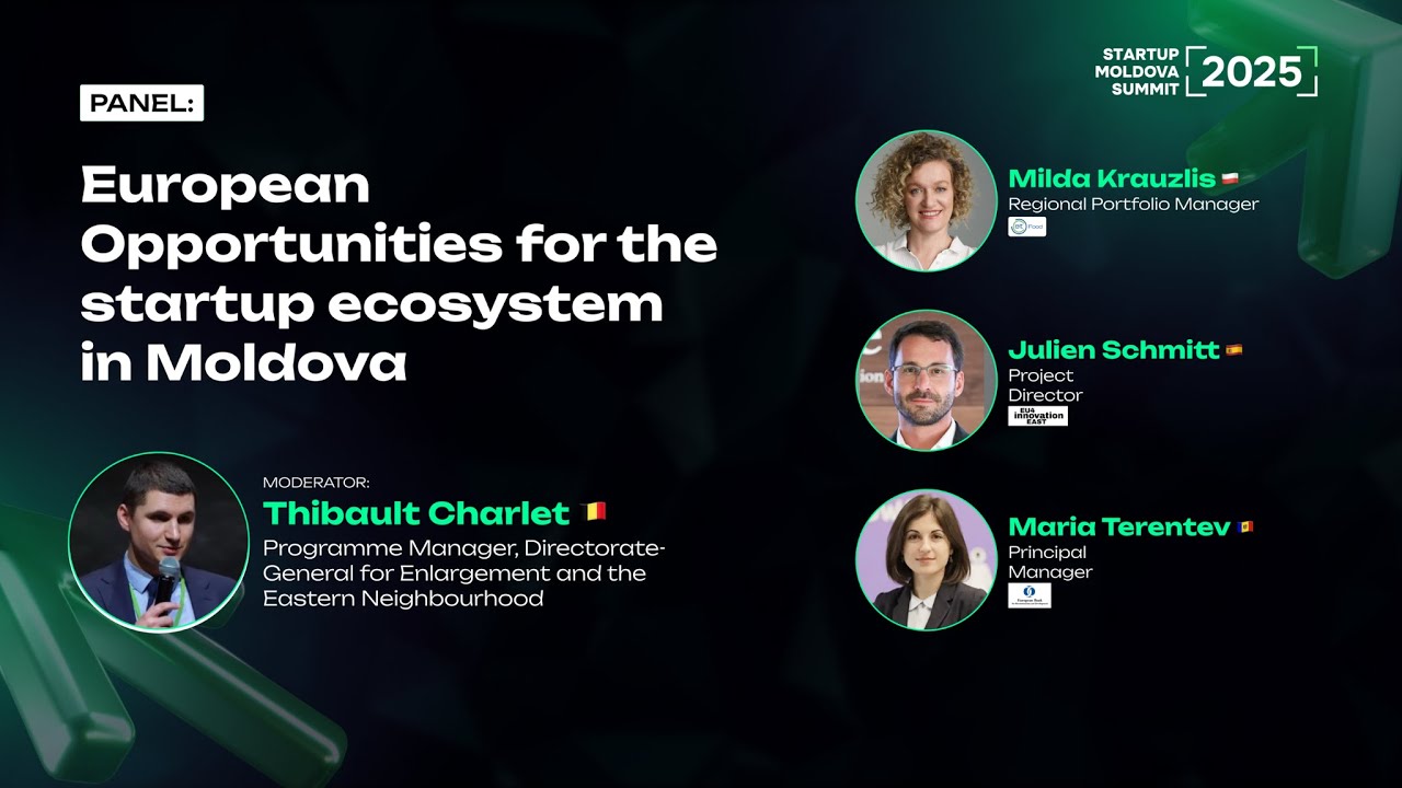 European Opportunities for the Startup Ecosystem in Moldova | EBRD, EIT Food, EU4Innovation