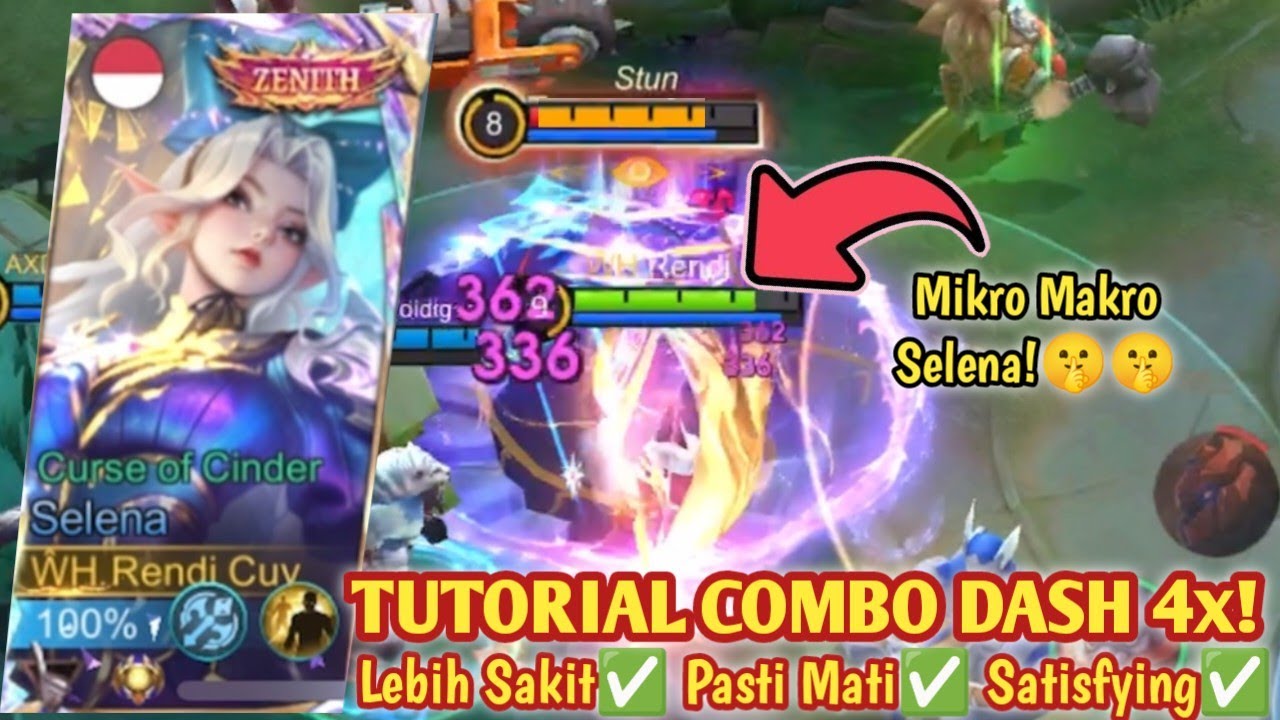TUTORIAL SELENA DASH 4x GAMPANG BANGET 2 MENIT LANGSUNG PAHAM! BUILD SELENA TERSAKIT 2025 - MLBB
