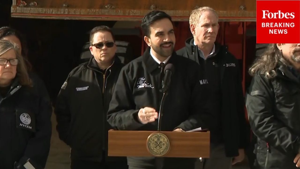 BREAKING NEWS: NYC Mayor Zohran Mamdani Holds Press Conference Ahead Of Blizzard