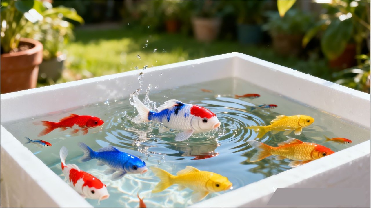 Unboxing Beautiful Aquarium Fish 🐟| Koi Fish, Betta Fish, Molly Fish, Glofish Aquarium