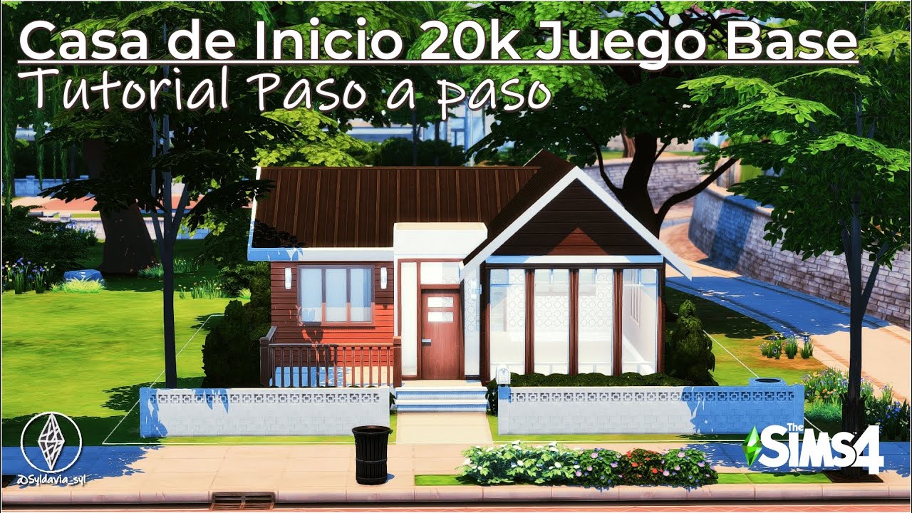 CASA DE INICIO 20K JUEGO BASE || TUTORIAL PASO A PASO, 1RA PARTE || LOS SIMS 4