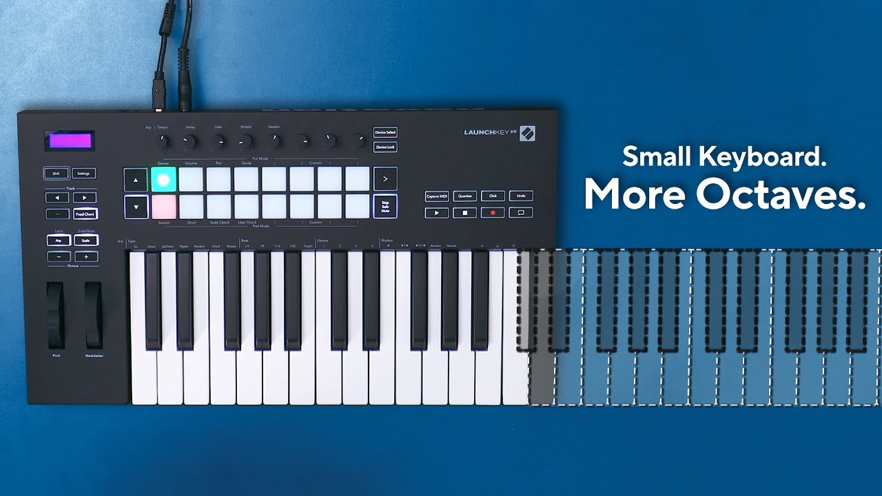 Your MIDI Keyboard made BIGGER: More Octaves on a Mini keyboard