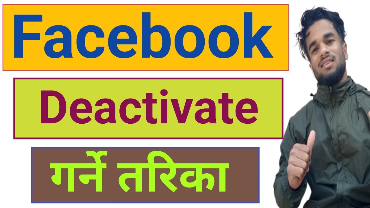 Facebook Account Deactivate Kasari Garne || Facebook Deactive Garne tarika | Deactivate Facebook ID