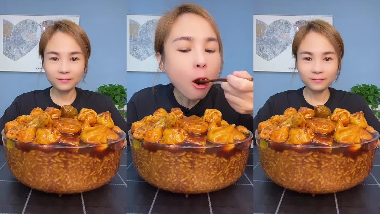 SPICY MUTTON CURRY, HUGE SPICY QUAIL EGG CURRY, RICE, SPINACH, SALAD MUKBANG ASMR EATING SHOW ||