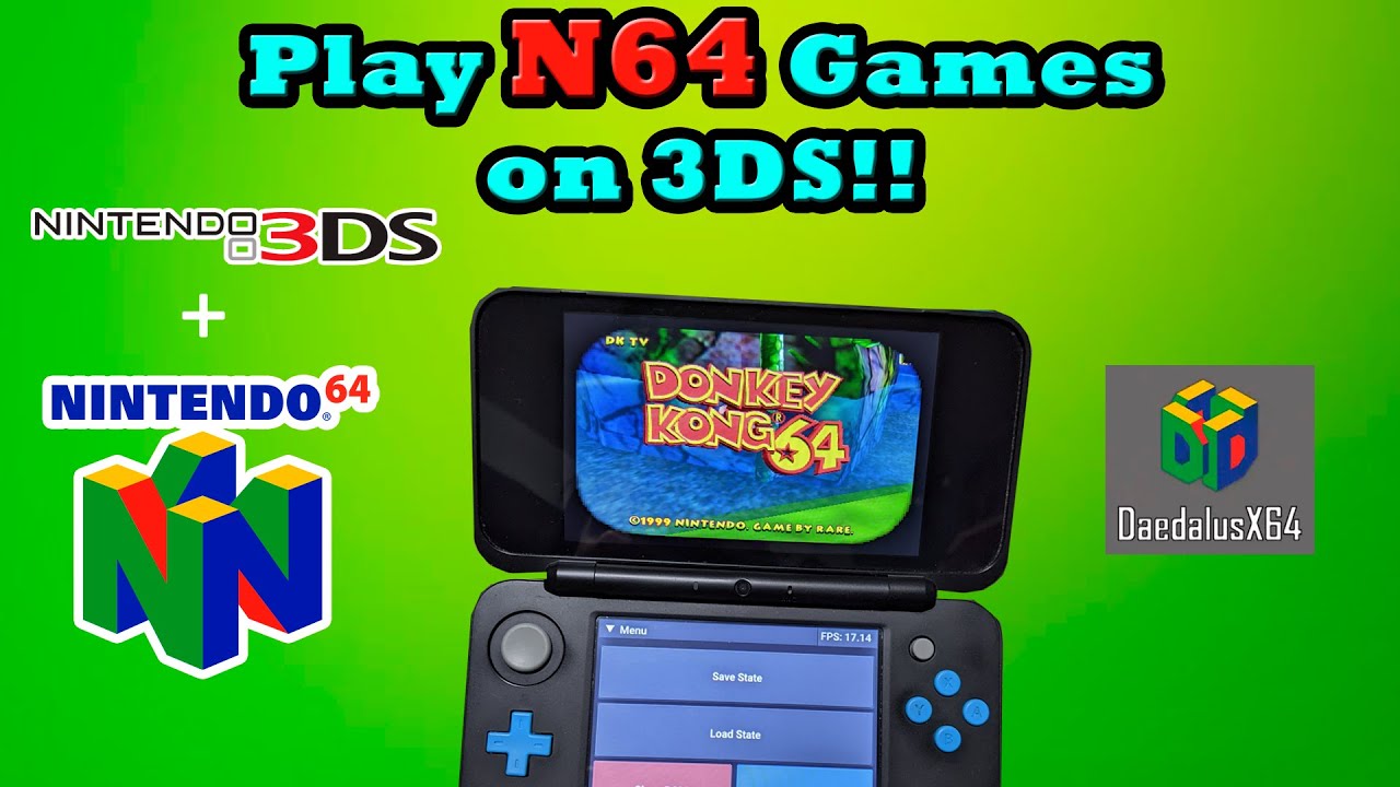 Играйте в игры N64 на 3DS! (Руководство по эмулятору Daedalus X64 2023)