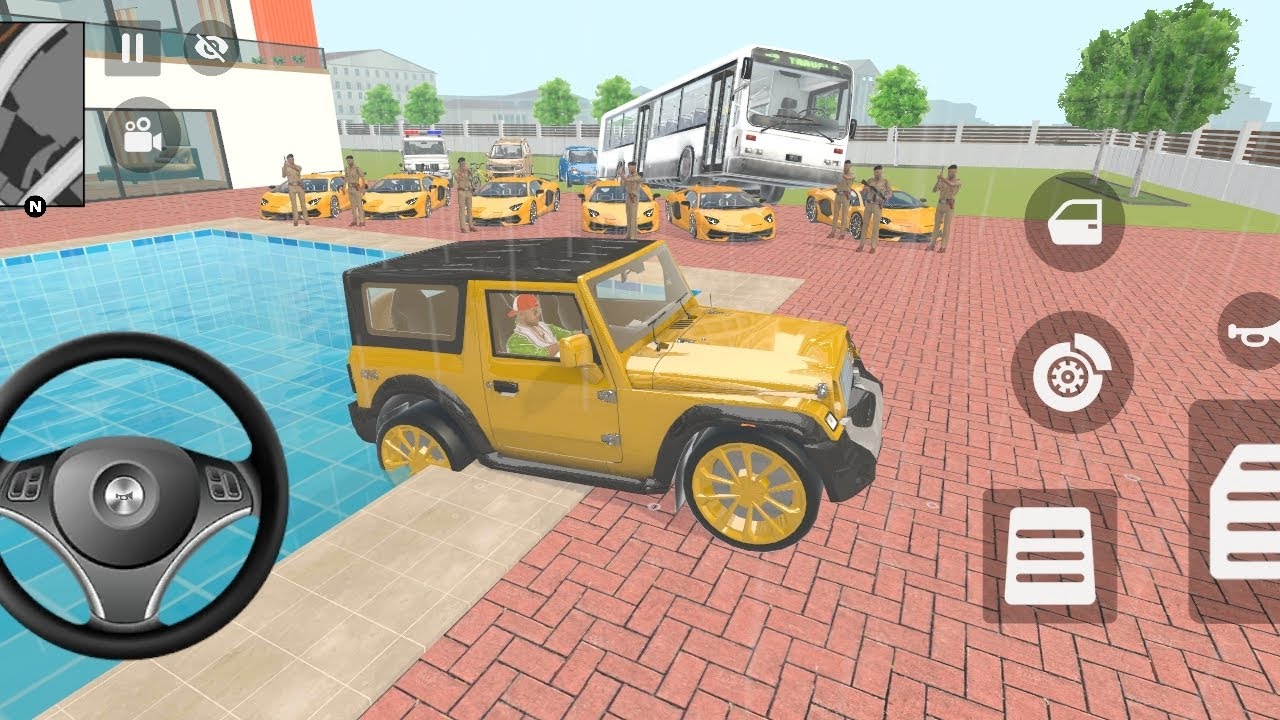 Modified police car 🚨 gangster life in Indian street open world game for Android ❤️