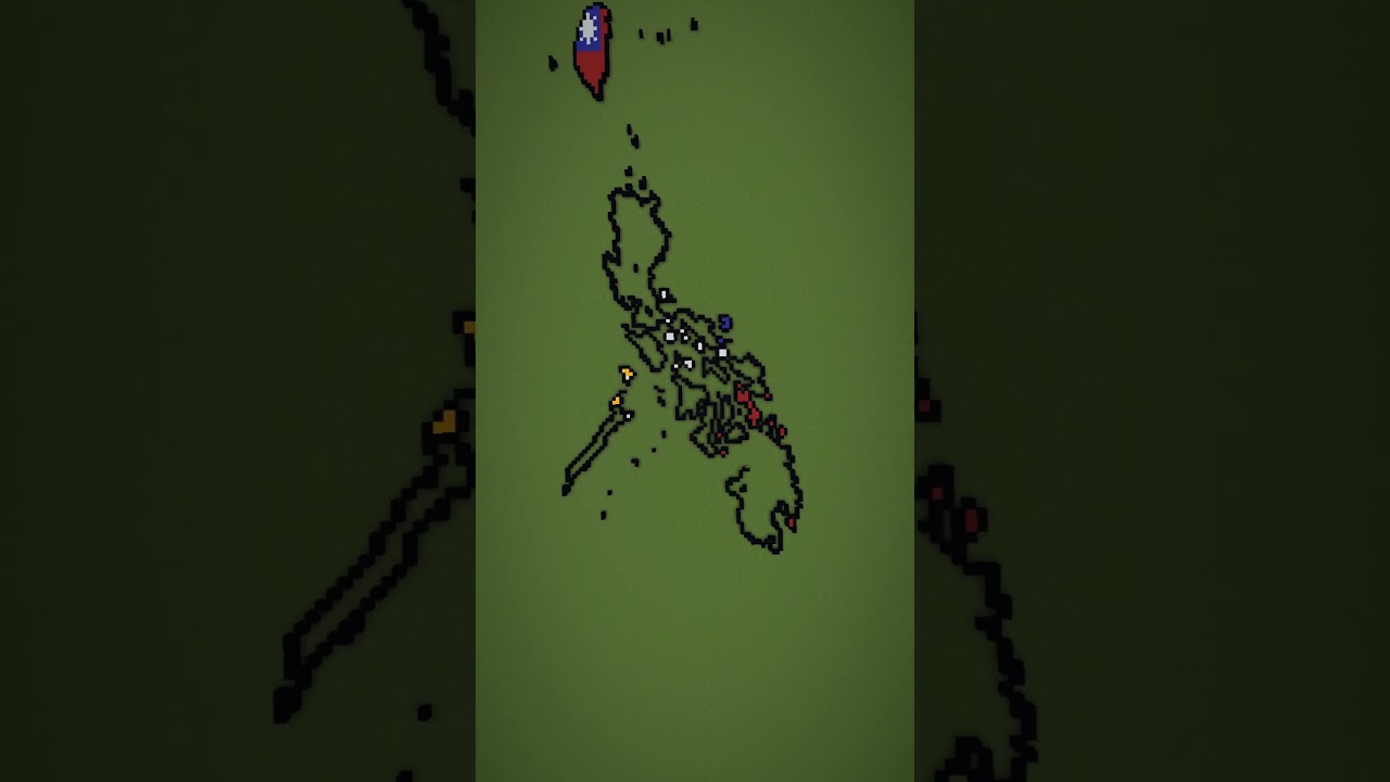 Medium Scale Philippines Revamped #minecraft #philippines #asia #maps #flags #china #geography